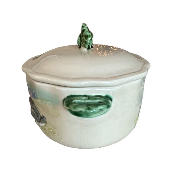 Vintage The Haldon Group Hand Crafted Rabbit Soup Pot with Lid - Picture 2 of 11